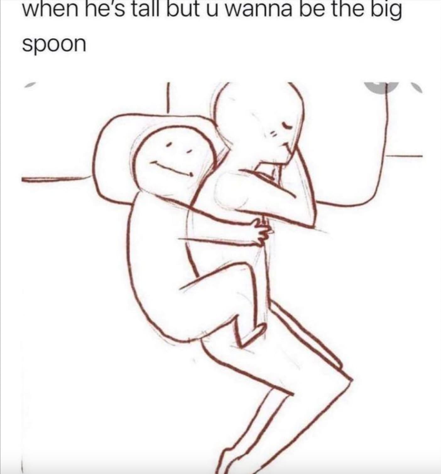 he's tall but you wanna - when he's tall but u wanna be the big spoon